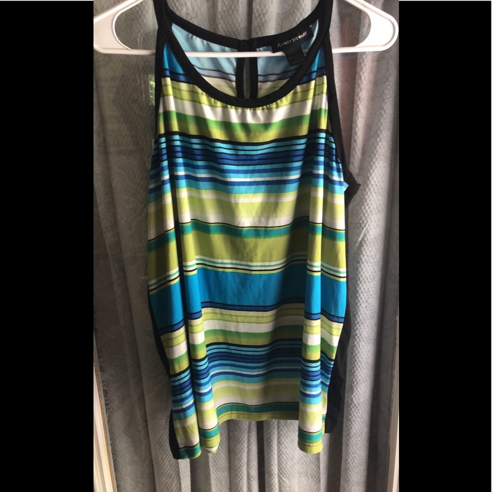 Lime Green sleeveless shirt dressy or casual